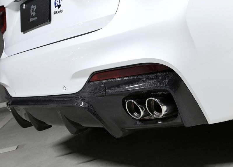 F16 - 3D Design style Carbon Rear Diffuser 01